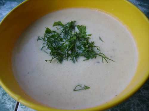 Крем-суп с курицей и цветной капустой